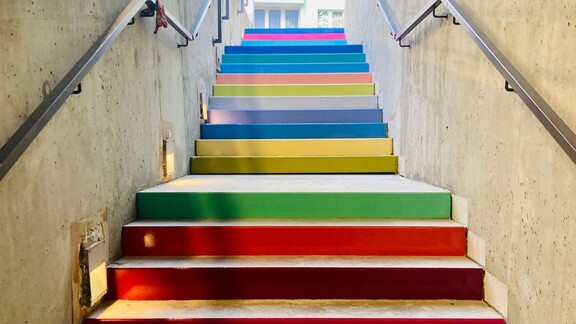 Kolorwe schody