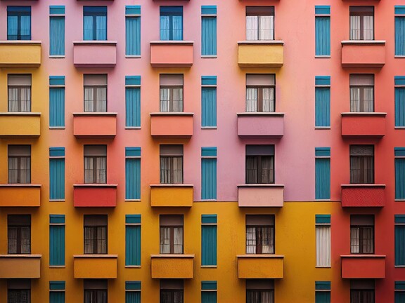 kolorowa fasada